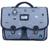 Cartable x Tartine et Chocolat Globe-Trotter Bleu (33 cm)