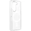 Merkloos / Sans marque Magsafe-hoes Geschikt voor Samsung Galaxy Z Fold 5 Stijf, Crystal Mag serie, Transparant