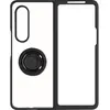 Merkloos / Sans marque Geschikt voor Samsung Galaxy Z Fold 3 Bi-materiaal Case Ring Video-Ondersteuning zwart