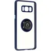 Coque pour Samsung Galaxy S8 Bi-matière Bague Métallique Support Vidéo...