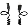 Adaptateur iPhone vers Jack 3.5mm femelle Cable spirale 1 mètre Puluz ...