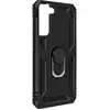Coque pour Samsung Galaxy S22 Plus Antichoc Bi-matière Bague Support Vidéo Avizar Noir