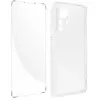 AVIZAR Coque Xiaomi 12 Pro Silicone Souple Film Verre Trempé 9H transparent