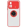 Coque pour Xiaomi Poco X4 Pro 5G Bi-matière Bague Métallique Support V...