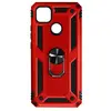 Geschikt voor Xiaomi Redmi 9C/10A Hybrid Case Video Support Ring rood
