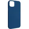 Coque pour iPhone 14 Plus Silicone Semi-rigide Finition Soft-touch Fine Avizar bleu