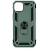 Geschikt voor Apple iPhone 14 Plus Hybrid Case Video Support Ring groen
