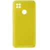 Geschikt voor Xiaomi Redmi 10A siliconen hoesje semi-rigide Soft-touch afwerking geel