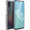 AVIZAR Coque pour Samsung Galaxy A51 Arrière Rigide Intégrale Avant Souple Transparent