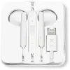 AVIZAR Écouteurs iPhone Lightning Filaires Kit Mains Libres Télécommande Micro Blanc