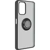 Avizar Coque pour Xiaomi Redmi Note 10 / Note 10s Bi-matière Bague Mét...