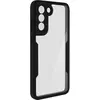 Merkloos / Sans marque Integraal Hoesje Geschikt voor Samsung Galaxy S21 FE Achterkant plexiglas, zwart