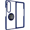 Coque pour Samsung Galaxy Z Fold 4 Bi-matière Bague Métallique Support...