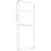 Hoesje Geschikt voor Samsung Galaxy Z Flip 3 Bumper Hoeken Harde Achterkant   Transparant