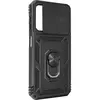 Geschikt voor Samsung Galaxy A14 5G Case met Camera Cover en Video Support Ring zwart