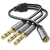 Adaptateur Splitter Jack 3.5mm femelle vers 3x Jack 3.5mm mâle LinQ