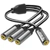 Adaptateur Splitter Jack 3.5mm femelle vers 3x Jack 3.5mm femelle LinQ