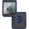 Merkloos / Sans marque Ringhoes Geschikt voor Samsung Galaxy Z Flip 6 Geïntegreerde Ondersteuning, Blauw
