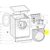 Villeroy & Boch Hublot complet aqxgd149s(ex) pour lave linge ariston -...