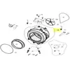 Beko - cuve complete avec palier pour lave linge 2880600201