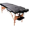 Table de massage pliante avec accessoires et housse TDM102 noir Yoghi