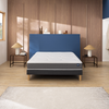 Ensemble Bultex COMFORTING + Sommier UNIC + pieds 160x200 Tissu gris f...