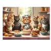 Alipson Puzzle Chats Pâtissiers en Action Puzzle-F-50231