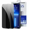 NOVAGO Compatible iPhone 13, iPhone 13 Pro , iPhone 14 (6.1") - 2 Films protection écran vitre en verre trempé Anti Espion (teinté)