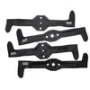 JARDIAFFAIRES Jeu de 4 lames pour autoportée AYP coupe 107cm éjection arrière