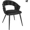 Lot de 2 Chaises Design "Sawyer" 82cm Noir