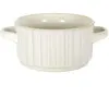 HOME DECO FACTORY Lot de 6 Bols à Soupe "Vlora" 8cm Beige