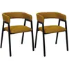 Fauteuil Design Atome Jaune - Lot De 2