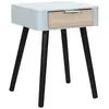 Table De Chevet - Home Deco Factory - 1 Tiroir - Bois - Gris