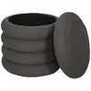 POUF RANGEMENT ATOME GRIS