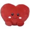 Peluche Enfant Coeur Kawaii 25cm Rouge