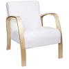 Fauteuil Scandinave Design "hella" 80cm Blanc - Paris Prix