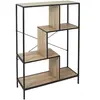 Etagère Edison - H. 113 Cm - Noir Et Bois