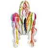 HOME DECO FACTORY Statuette déco Gorille Blanc 46cm