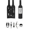 Coffret Vin "5 Accessoires" 32cm Noir - Paris Prix