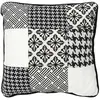 Coussin Déco - PARIS PRIX - Patchwork - 40x40cm - Noir & Blanc - Déhou...