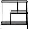 HOME DECO FACTORY - HD0083 - Etagere Edison Verre Fume 80X30X79.5Cm