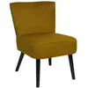 HOME DECO FACTORY Fauteuil Crapaud "Giulia" 76cm Jaune