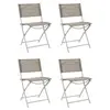 Lot de 4 Chaises de Jardin "Elba" 80cm Beige