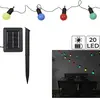 Guirlande Solaire Ampoules 4 Couleurs 20 Leds