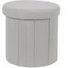 HOME DECO FACTORY Pouf Coffre Pliable "Pills" 38cm Gris