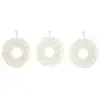 HOME DECO FACTORY Lot de 3 Miroirs Déco "Boho" 28cm Beige