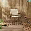 Chaise - Home Deco Factory - Mariposa - Pliant - Ergonomique - Beige