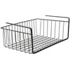 IDEBOX Panier suspendu en métal filaire noir 40 x 26 x 14 cm