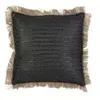 Kussens The home deco factory RAPHIA Zwart