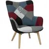 Fauteuil design patchwork Milano - Gris